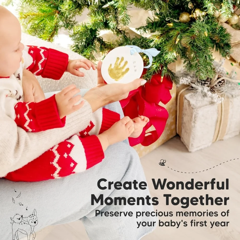 Gold‎ Hand and Footprint Ornaments KIT
